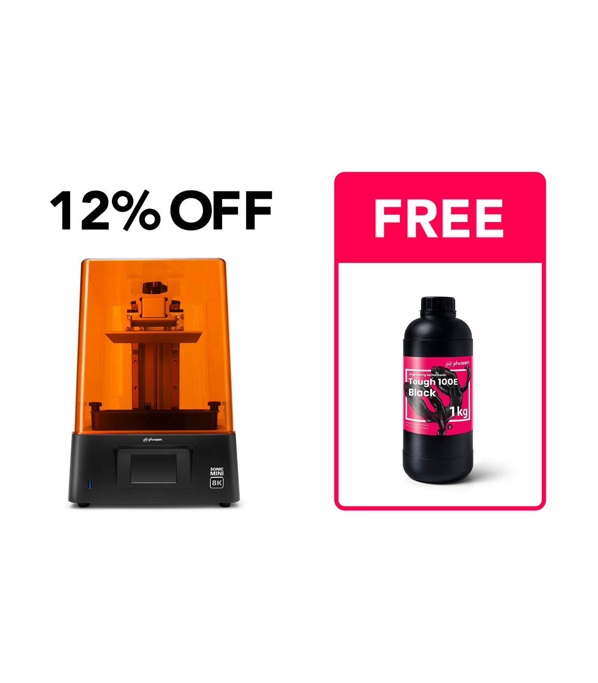 Sonic Mini 8K 12% OFF + Free Tough 100E Black