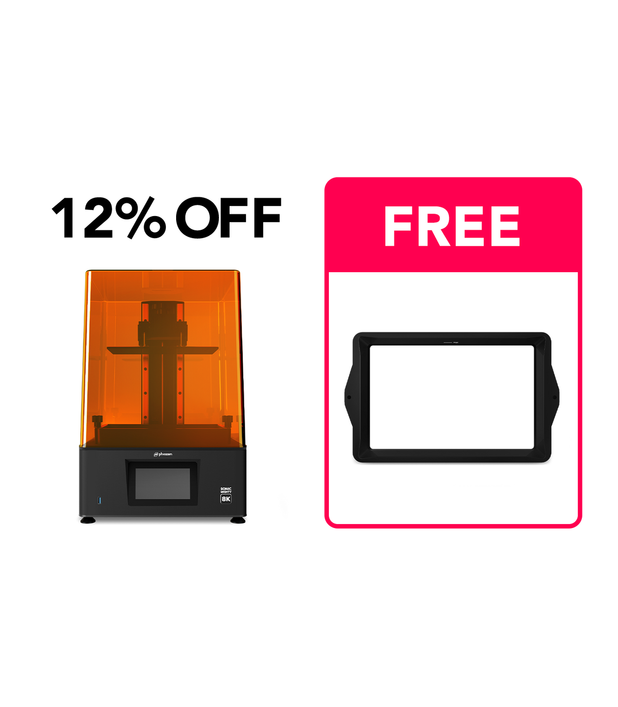Sonic Mighty 8K 12% OFF + Free Phrozen Resin Vat Replacement