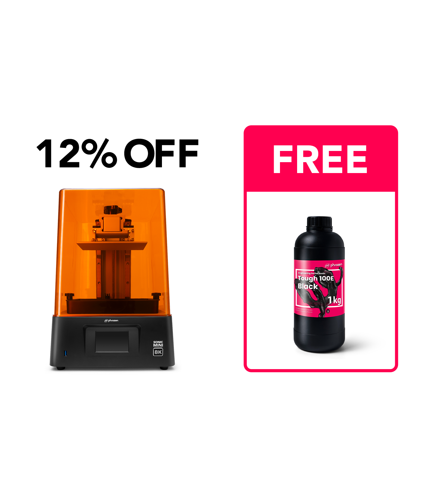 Sonic Mini 8K 12% OFF  + Free Tough 100E Black