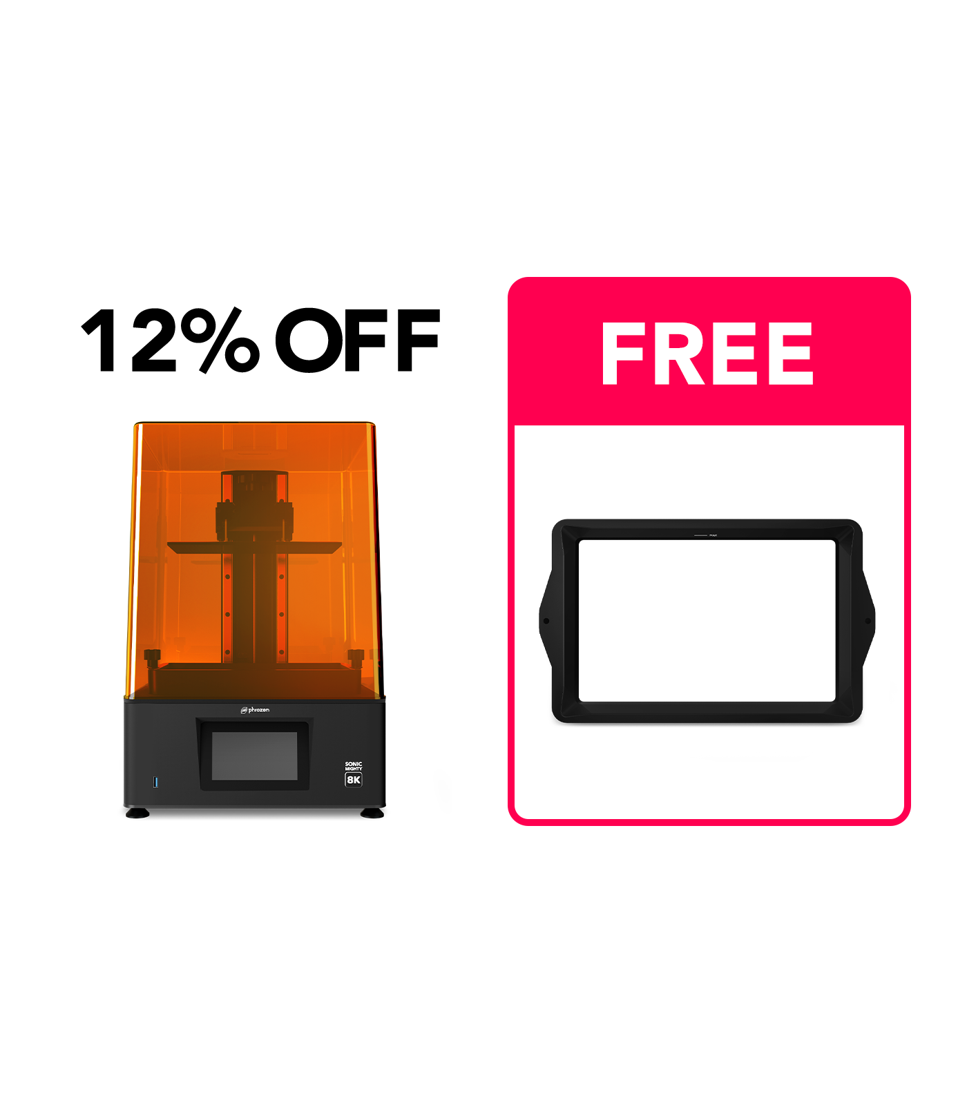 Sonic Mighty 8K 12% OFF + Free Phrozen Resin Vat Replacement